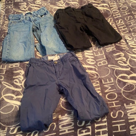 3 pair boys size 5 pants - Picture 2 of 3